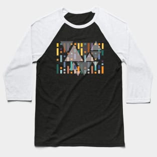 Lines in triangles mosaic Baseball T-Shirt